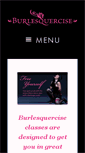 Mobile Screenshot of burlesquercise.ca